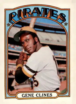 1972 Topps #152 Gene Clines baseball card showcasing the player in action