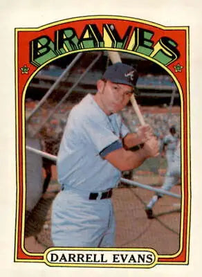 Darrell Evans 1972 Topps #171 trading card featuring the Atlanta Braves