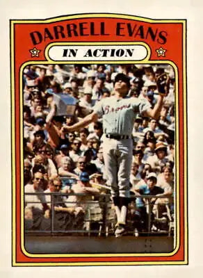 Darrell Evans baseball card from the 1972 Topps #172 collection showcasing his stats
