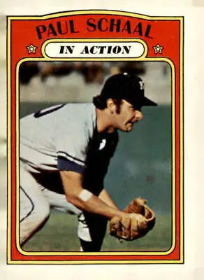 1972 Topps #178 Paul Schaal EX-NM trading card featuring Paul Schaal in action