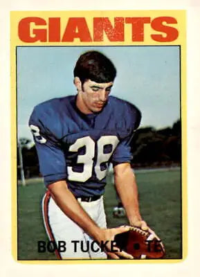Vintage 1972 Topps Bob Tucker sports trading card in EX-MT condition