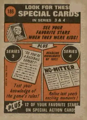 Vintage baseball card advertisement featuring 1972 Topps Ron Bryant San Francisco Giants player