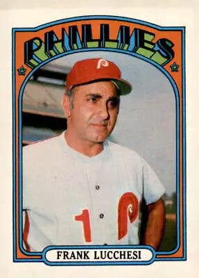 Frank Lucchesi baseball card from the 1972 Topps #188 collection