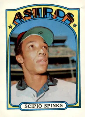 1972 Topps #202 Scipio Spinks sports trading card featuring baseball player