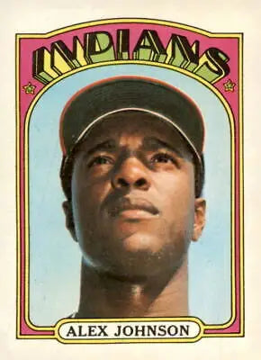Alex Johnson baseball card from 1972 Topps #215, a top sports trading collectible