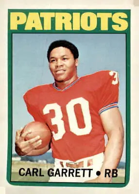 Carl Garrett sports trading card from the 1972 Topps #229 set in VG-EX condition