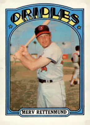 1972 Topps #235 Merv Rettenmund baseball card featuring the player in action