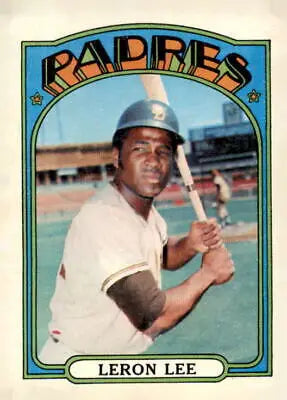 Leron Lee 1972 Topps #238 baseball card featuring the San Diego Padres in VG-EX condition