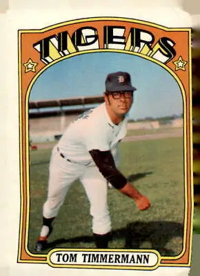 1972 Topps #239 Tom Timmermann baseball card featuring Timmermann in action