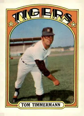 Tom Timmermann 1972 Topps #239 baseball card featuring Detroit Tigers player