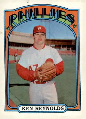 Ken Reynolds baseball card from 1972 Topps #252 featuring Ken Reynolds baseball player