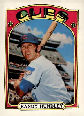 Randy Hundley baseball card 1972 Topps #258 showcasing Hundley’s iconic MLB career