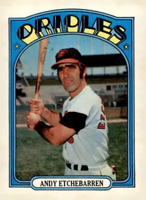 1972 Topps #26 Andy Etchebarren EX-NM sports trading card for collectors and fans