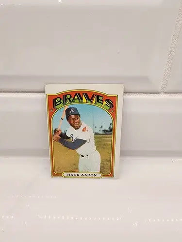 Hank Aaron Braves baseball card from 1972 Topps - #299, a Topps Hank Aaron collectible