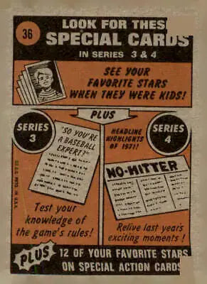 Vintage baseball card advertisement featuring 1972 Topps Jerry Johnson of the San Francisco Giants