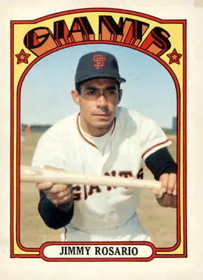 1972 Topps #366 Jimmy Rosario baseball card featuring San Francisco Giants player