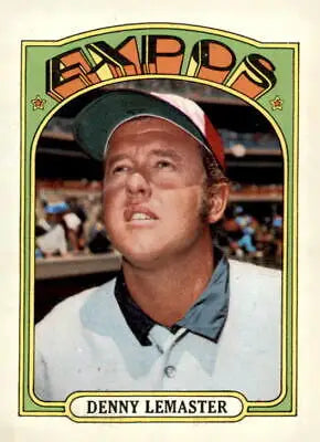 Denny LeMaster 1972 Topps #371 EX-MT sports trading card for collectors