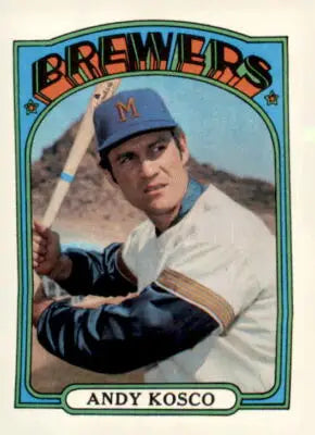 Andy Kosco baseball card from 1972 Topps #376 showcasing Andy Kosco baseball memorabilia
