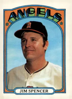 Jim Spencer baseball card from 1972 Topps #419 showcasing Jim Spencer Spencer baseball card