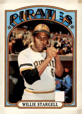1972 Topps #447 Willie Stargell baseball trading card featuring Willie Stargell