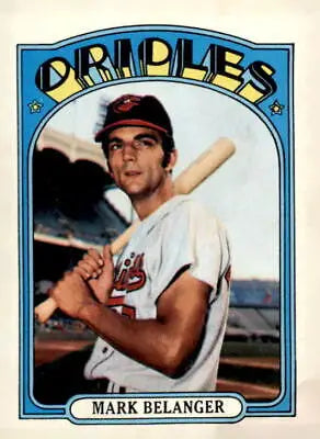 1972 Topps #456 Mark Belanger baseball card from the Baltimore Orioles in EX-MT condition