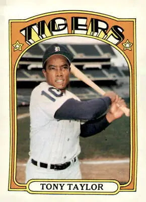 1972 Topps Tony Taylor baseball card, a classic sports trading collectible
