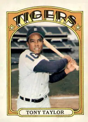 1972 Topps #511 Tony Taylor trading card featuring Detroit Tigers player in EX-NM condition