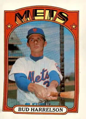 1972 Topps Bud Harrelson baseball card showing Bud Harrelson in EX-NM condition