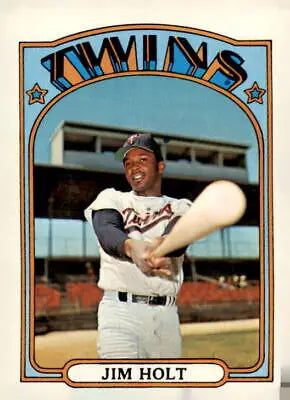 1972 Topps #588 Jim Holt baseball card featuring Minnesota Twins player Jim Holt