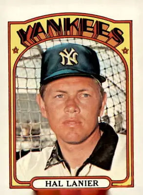 Hal Lanier baseball card from 1972 Topps #589 featuring Hal Lanier baseball memorabilia
