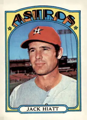 Vintage Jack Hiatt baseball card from 1972 Topps #633, collectible Hiatt baseball card