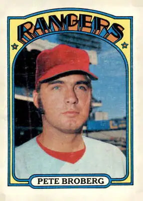 1972 Topps #64 Pete Broberg EX-MT baseball card showcasing Pete Broberg’s rookie year