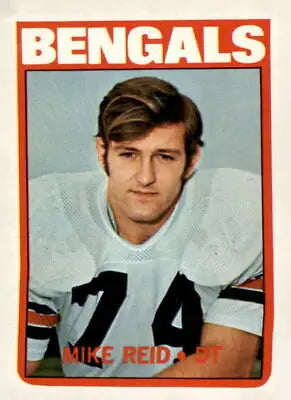1972 Topps #67 Mike Reid EX-MT Bengals football card featuring player Mike Reid