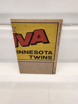 Vintage Minnesota Twins popcorn container with Bobby Bonds San Francisco Giants card features
