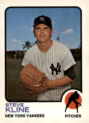 Steve Kline baseball card from 1973 Topps #172 in EX-MT condition trading card