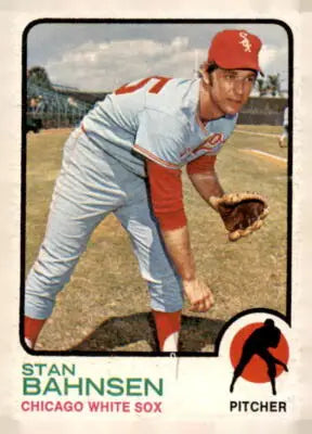 1973 Topps 20b Stan Bahnsen baseball card featuring Stan Bahnsen in collectible condition