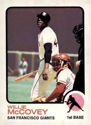 1973 Topps Willie McCovey baseball card featuring legendary willie mccovey trading card