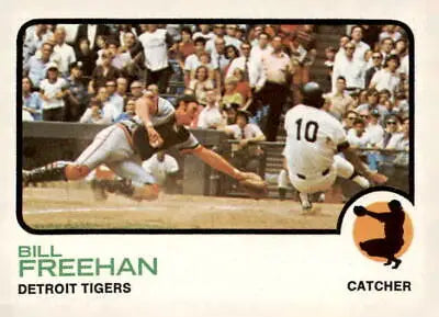 Vintage Detroit Tigers Bill Freehan baseball trading card from 1973 Topps #460