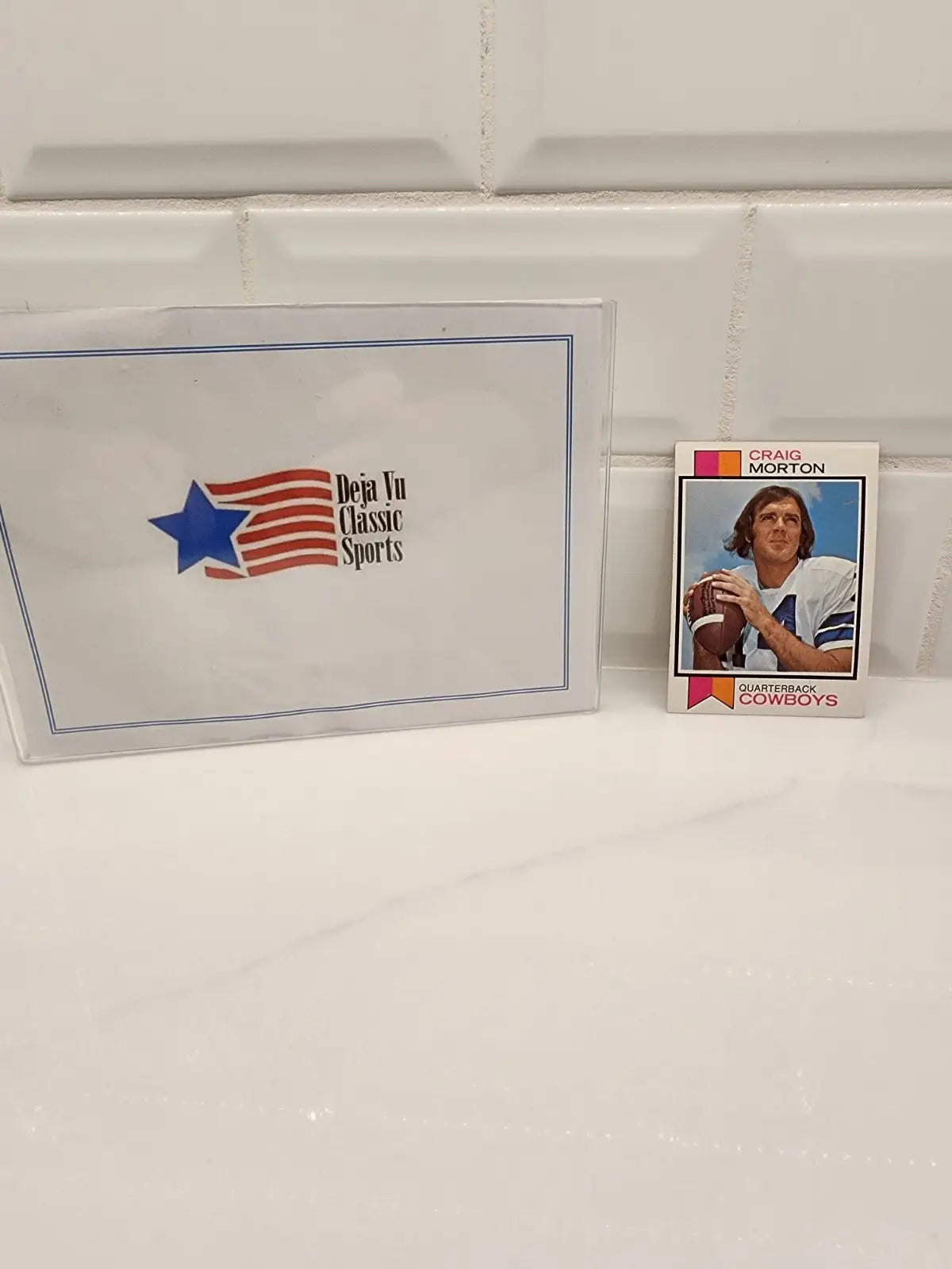 1973 Topps Craig Morton trading card, classic sports trading card collectible