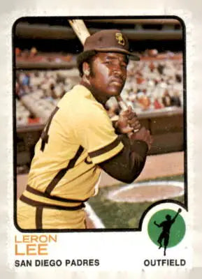 Leron Lee baseball card from 1973 Topps #83 featuring San Diego Padres