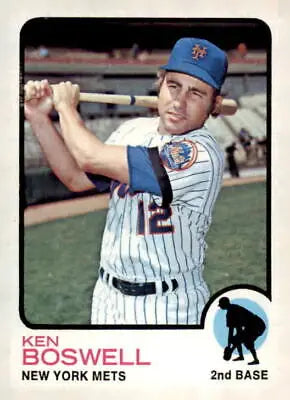Ken Boswell baseball card from 1973 Topps series featuring Ken Boswell’s image