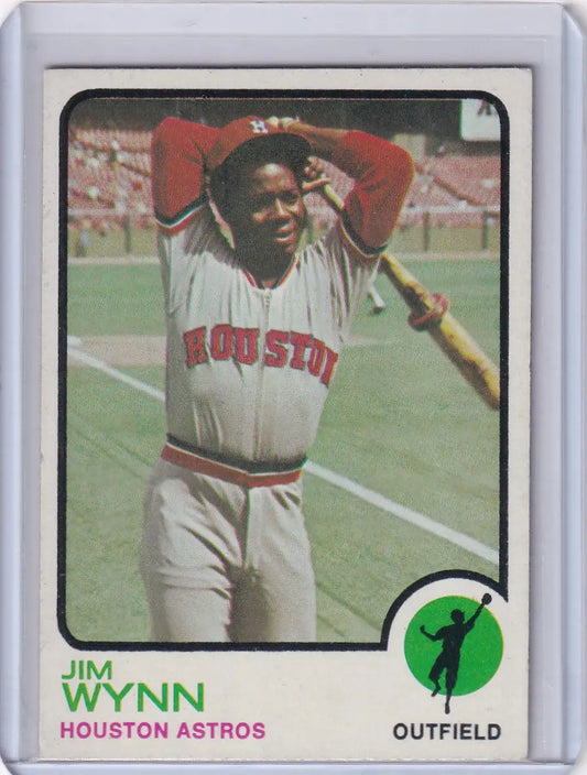 1973 Topps Baseball #185 Jim Wynn card featuring Houston Astros star player