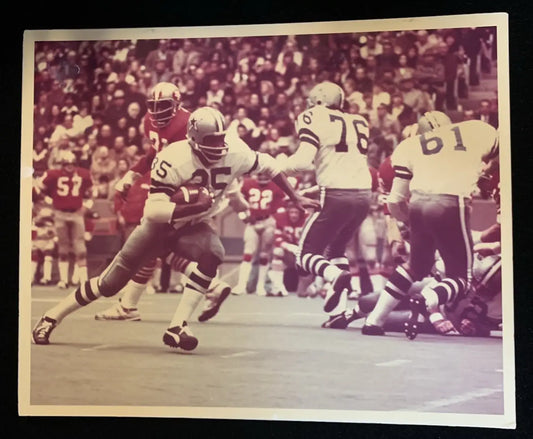 1974 Calvin Hill Dave Campbell’s Magazine Dallas Cowboys 8x10 Proof Board Photo