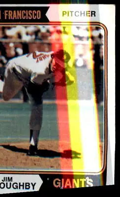 Baseball card featuring Jim Willoughby of the San Francisco Giants 1974 Topps #553