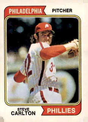 1974 Topps Steve Carlton baseball card for collectors and baseball card enthusiasts