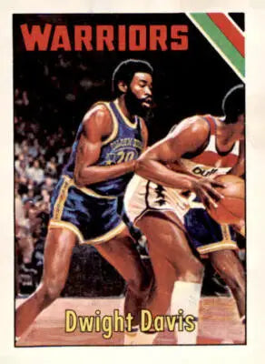 Dwight Davis basketball sports trading card from 1975-76 Topps series