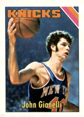 Vintage John Gianelli basketball sports trading card from 1975-76 Topps series