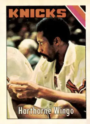 Hawthorne Wingo trading card featuring New York Knicks player from 1975-76 Topps set