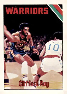 Clifford Ray basketball card from 1975-76 Topps depicting Golden State Warriors player