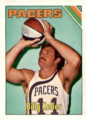 Vintage basketball card of Billy Keller from 1975-76 Topps series